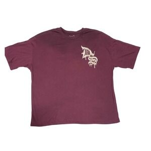 Dogg Supply Snoop Dogg T-Shirt Mens XL Burgundy Excellent Graphic Hip Hop Tee